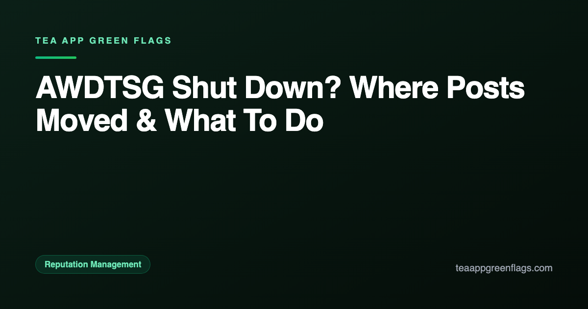 AWDTSG Shut Down? Where Posts Moved & What To Do