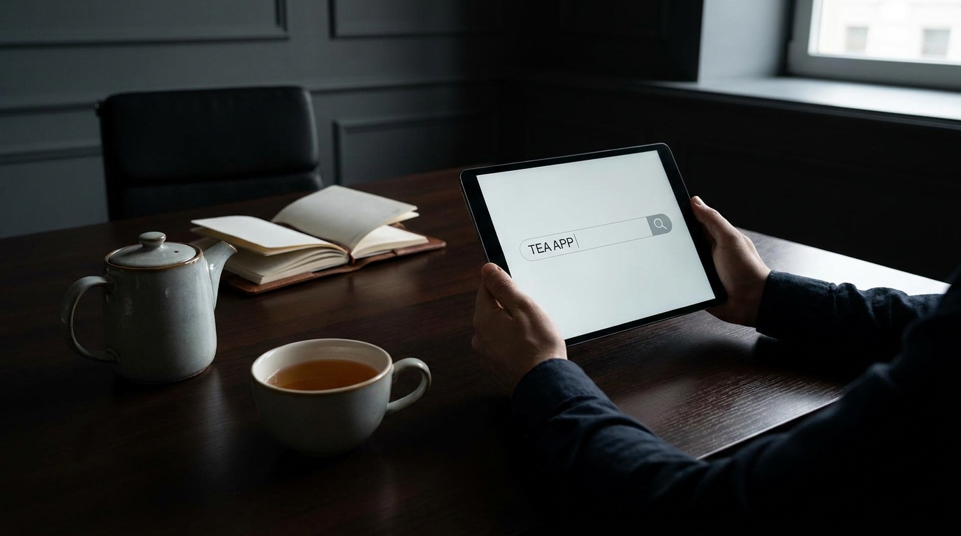 How to search Tea App by name