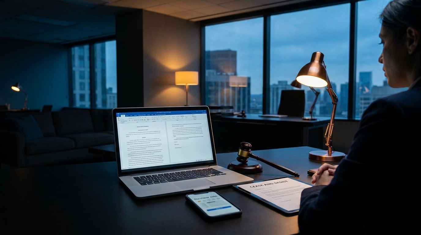 Business professional losing deals due to online defamation