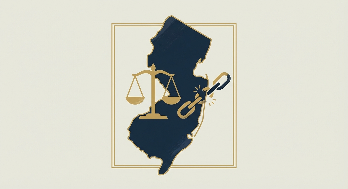 New Jersey state outline with scales of justice representing AWDTSG post removal services