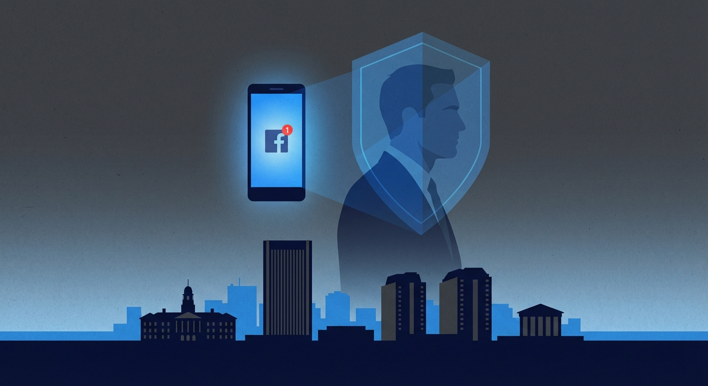 Richmond Virginia skyline with privacy shield representing AWDTSG post removal services